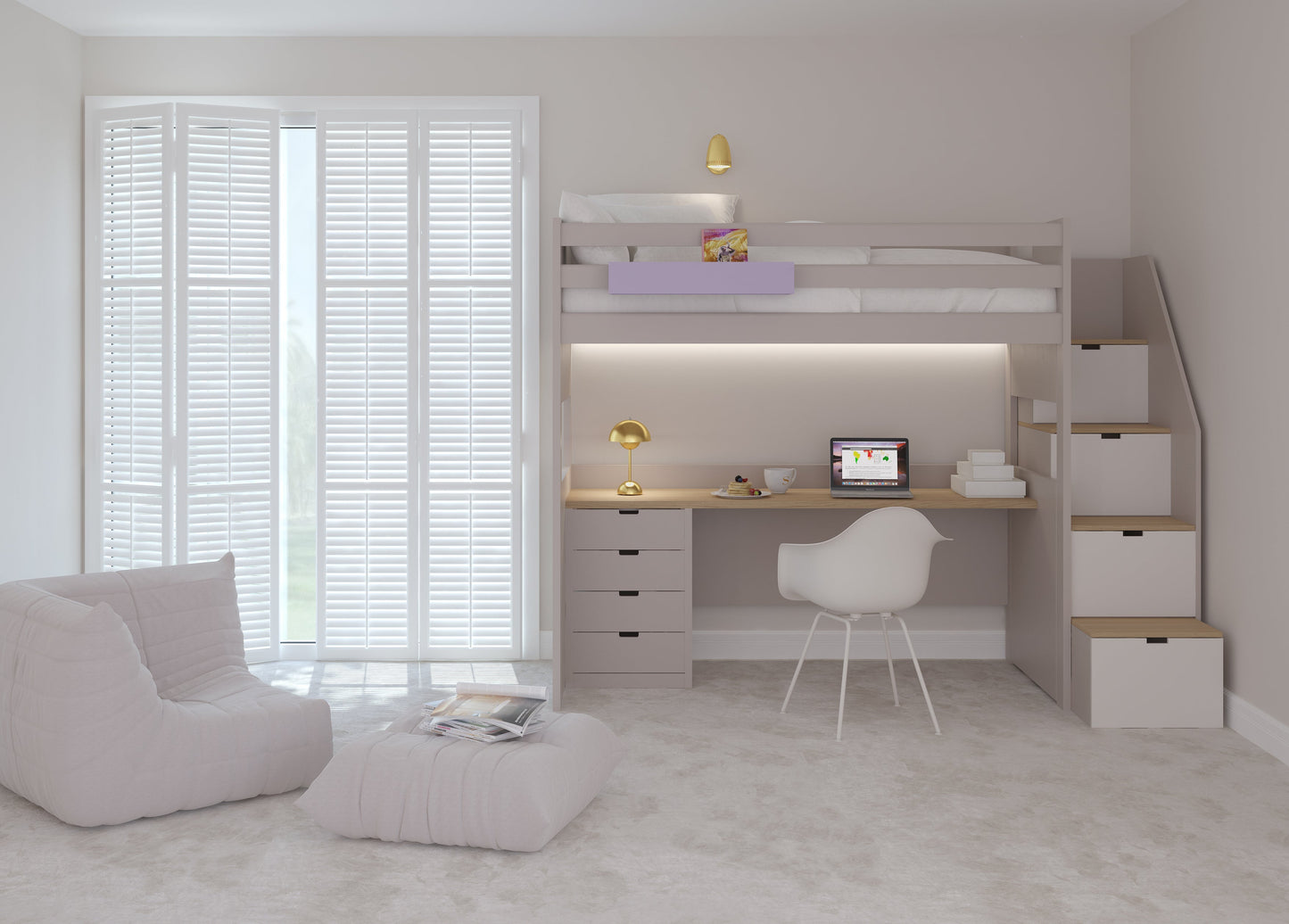 Litera Loft XL con Escaleras Cajones